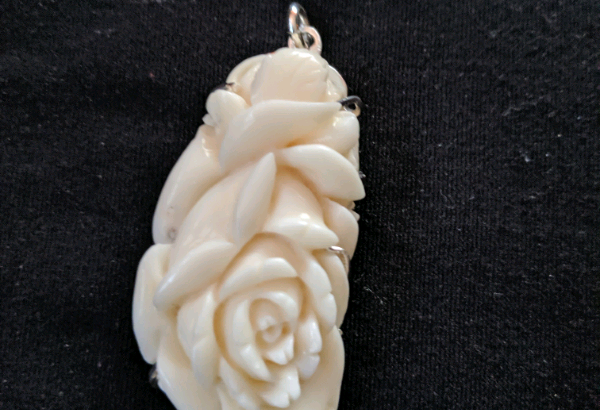 Hand carved Ivory Pendant
