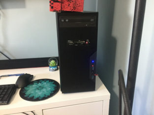 Entry Level Gaming Computer with Gaming Keyboard and Adapter