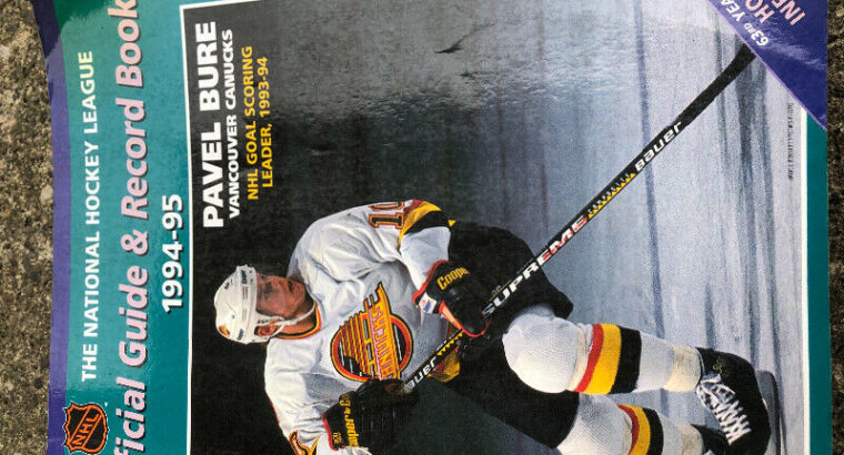 NHL official guide & Record Book 1994 – 1995 good condition $10