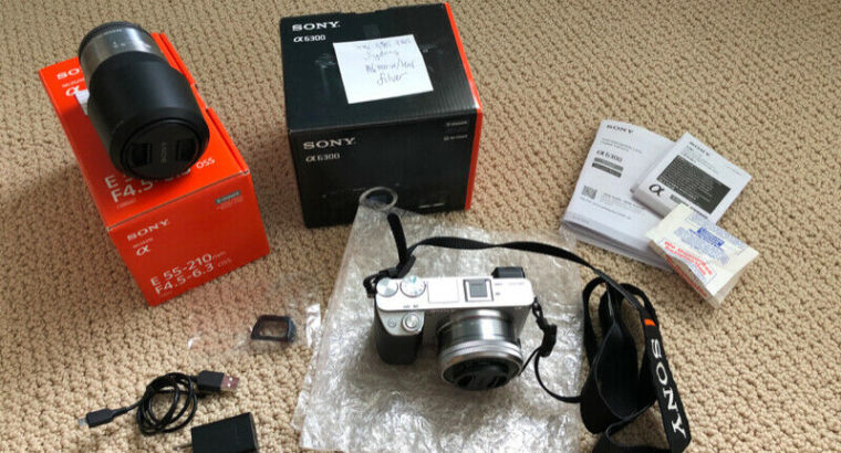 BRAND NEW SONY ALPHA A6300 W/16-50MM & 55-210MM LENSES