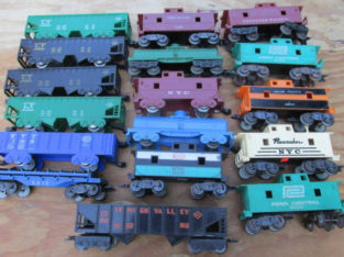 MARX O27/0 TRAIN CARS 17 PIECES