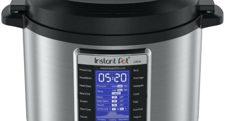 Instant Pot Ultra Electric Pressure Cooker, 6Qt 10-in-1