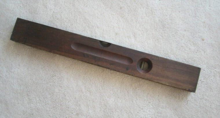 Antique Stanley Rule & Level Co. No.3 Wood and Brass Level