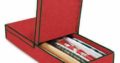 New, Christmas Storage 14 in. x 5 in. Christmas Gift Wrap and Ornament Box RED DI17
