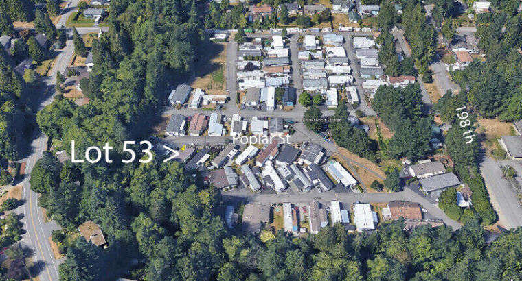 Vacant owned mobile site in Brookswood Estates, Langley