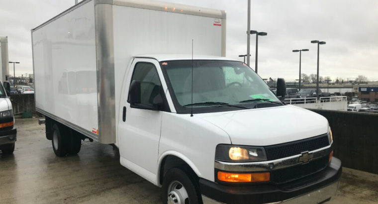 2017 Chevrolet Express 3500 1 ton cutaway cube truck cube van 35