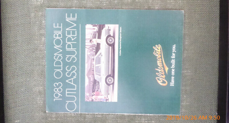 1983 Olds Cutlass Supreme Brochure, in Penticton
