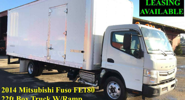 2014 MITSUBISHI FUSO FE180 – 22FT BOX TRUCK W/RAMP *VERY RARE*