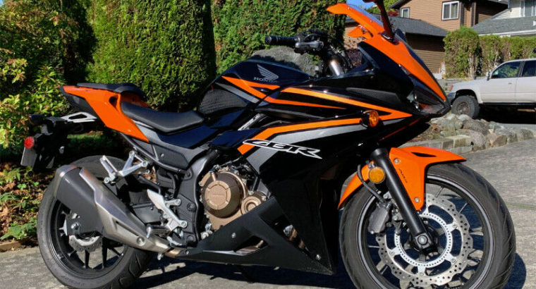 2017 Honda CBR500R ABS, Like New, Low Milage