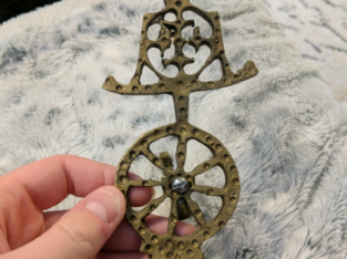 Vintage brass decorative hook