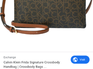 Lost Ck Crossbody bag (dark brown) Home keys, Id & Bank Cards
