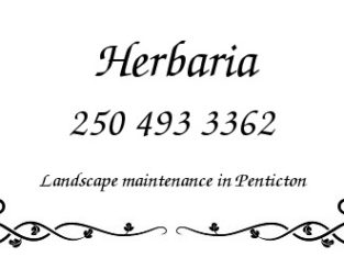 HERBARIA. Landscape maintenance in Penticton