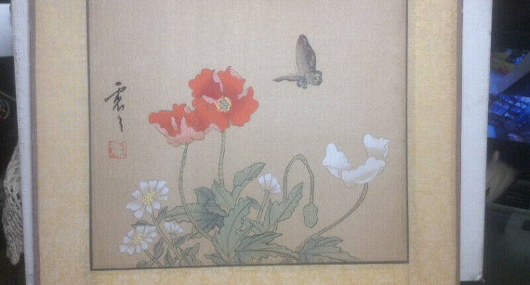 Antique CHINESE PAINTING Paper w/Certificate