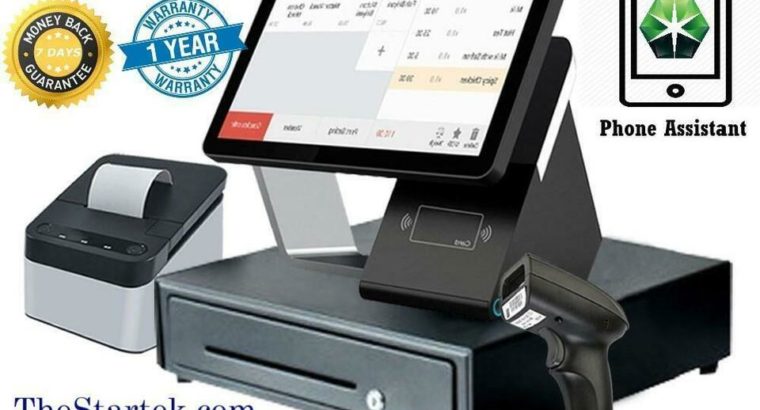 WOW ! POS Touch Electronic Cashier System -NEW- Point Of Sale Fully Equiped – Free Software- 1 Y GUARANTEE