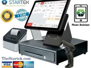 Double Screen Cash Register POS No Monthly Fee Free Software For Retail Or Restaurant