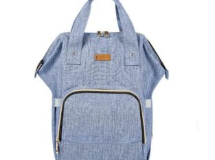 Diaper Bag Backpack for Boys and Girls Maternity Nappy Bag for Mom and Dad (Light Blue) – free shipping