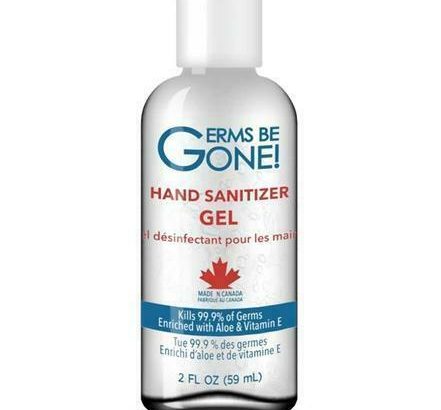 Germs Be Gone – Made in Canada 59ML / 2OZ Hand Sanitizer – Wholesale Available As Well