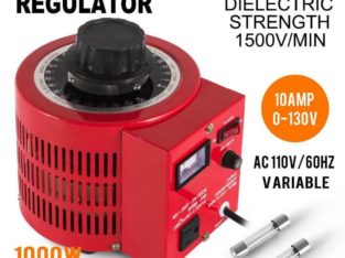 Variac Transformer Variable AC Voltage Regulator Metered 10A 1000W 0-130V AC US – BRAND NEW – FREE SHIPPING
