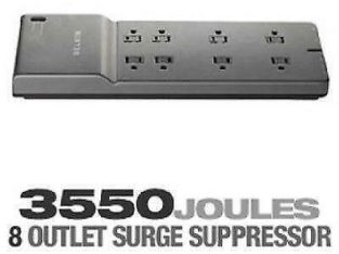 BELKIN 8-Outlet – 3550 Joules – 6 ft. Low-Profile Cord Surge Protector – BE108230-06