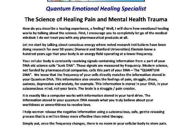 Train to become a Quantum Emotional Healer