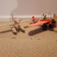 2 Old Wooden Airplane model