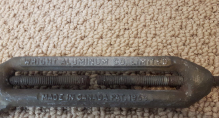 Wright Aluminum Co. Limited Made in Canada Pat. 1953