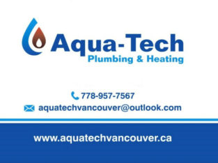 Aquatech Vancouver✅Plumbing✅Gas fitter✅Hot Water Tank Furnace