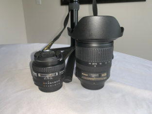 Nikon D90 with 2 Zoom and 1 Portrait Lenses