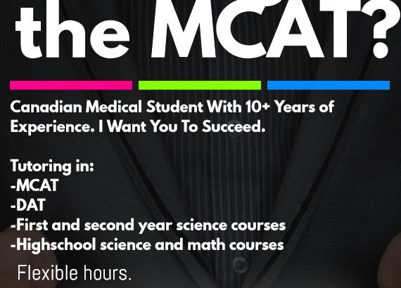 MCAT and Science Tutoring Service – Qualified, Caring, 10+ Years
