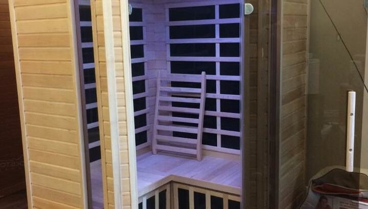 Blackstone Far infrared corner two person saunas on sale $2299, was $2999