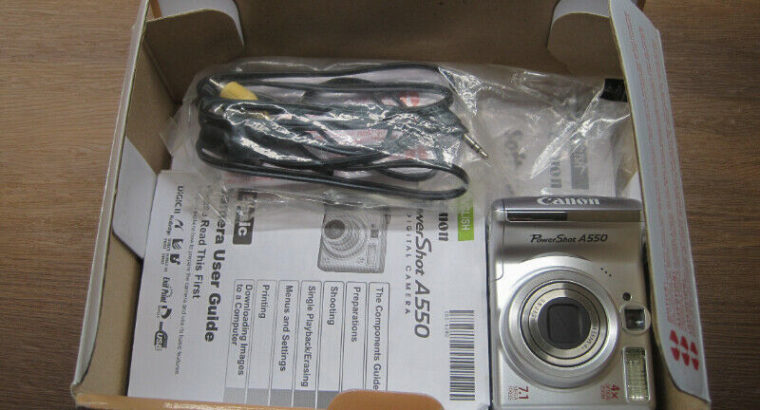 Canon PowerShot A550, Complete Package – As Is