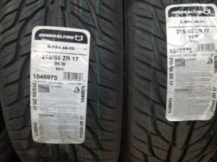 2 new p215/55r17 general as03