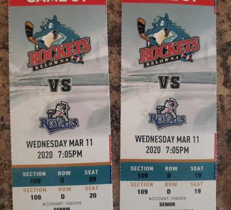 2 Tickets for March 11 Rockets game