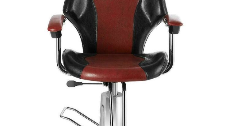 Black + Red Barber Chair Hydraulic Reclining Styling Salon Beauty – brand new – FREE SHIPPING