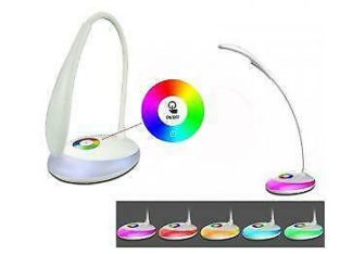 Promo! Living Color LED table night light lamp, three level dimmer,touch sensor_white color
