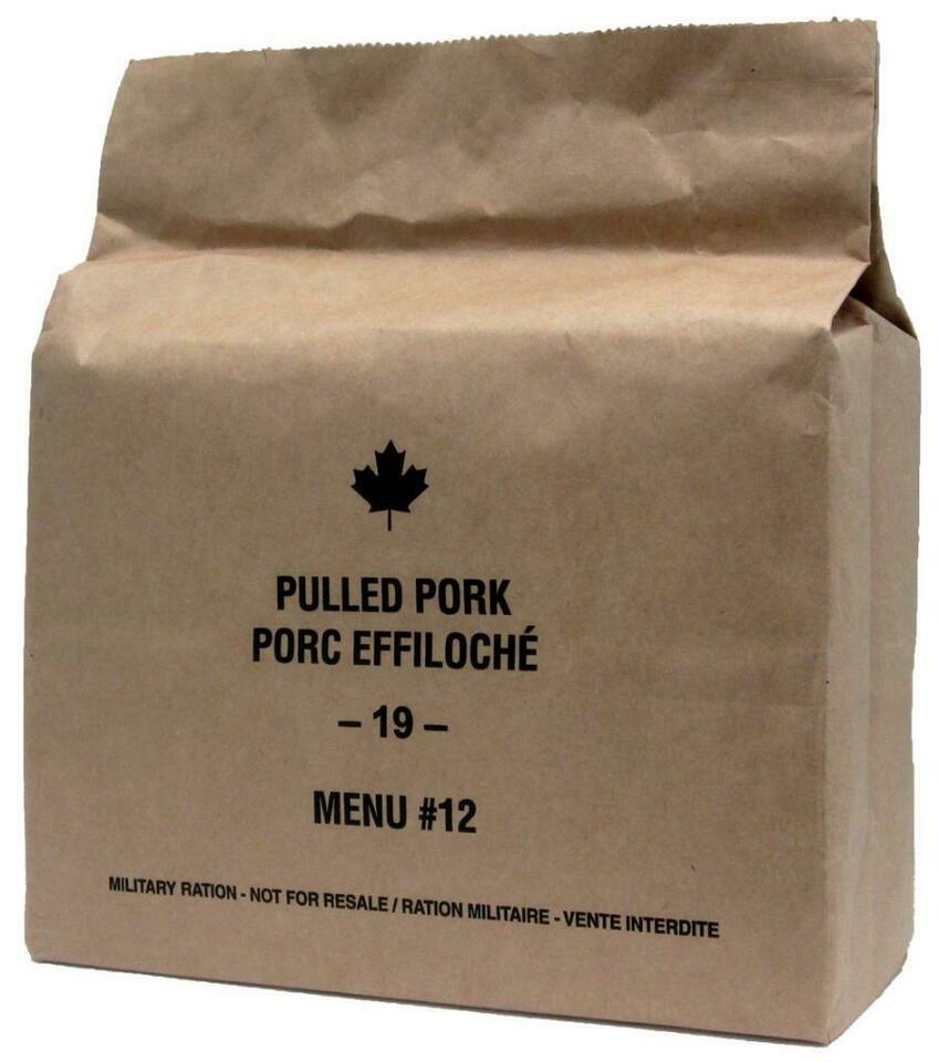 CANADIAN MILITARY MRE EMERGENCY SURVIVAL FOOD — Quality food to stay alive and stay healthy!