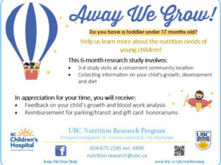 UBC Toddler Nutrition Research- Surrey Participants wanted!