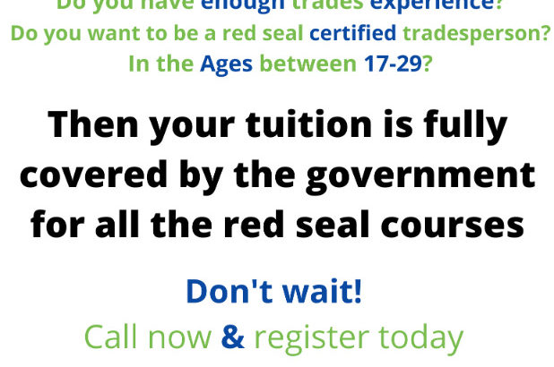 Free Funded Red Seal Courses for BC Residents