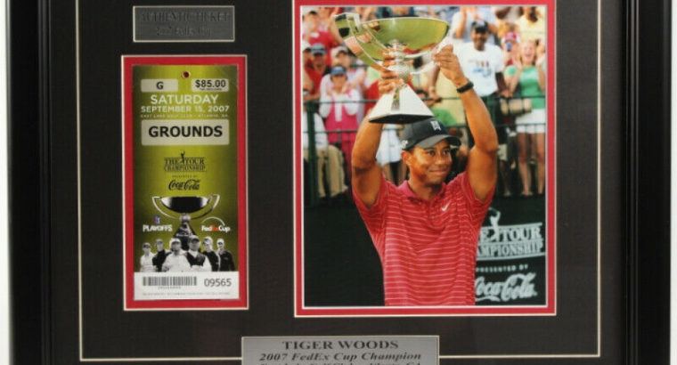 Tiger Woods 2007 FedEx Championship Framed Display