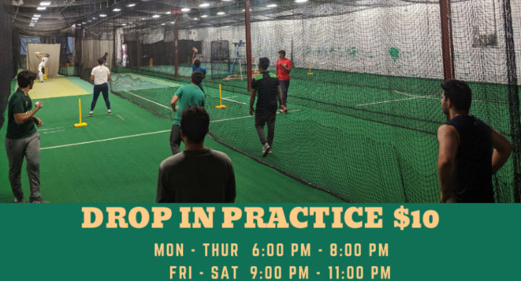 Drop In Cricket Practices at SOFF! Everyone is Welcome!