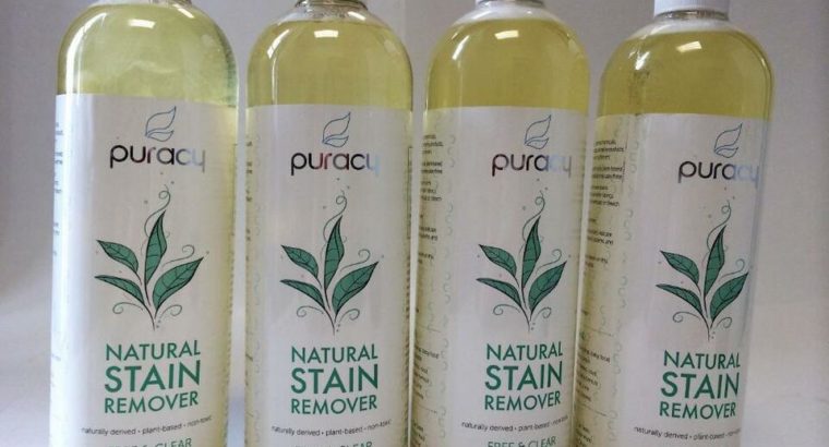 New, Puracy Natural Stain Remover, Free & Clear, 25 fl oz (739 ml)
