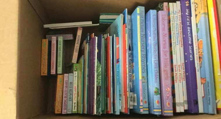 Box full of baby & toddler books