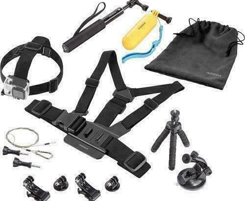 Insignia NS-DGPK10-C 10 Piece Accessory Kit for GoPro HERO 1/HERO 2/HERO 3/HERO 3+/HERO 4/Hero 5 (Open Box)