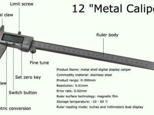 12 Metal Shell DigitalDisplay Caliper (021089)