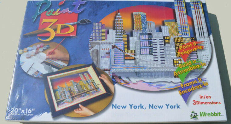 Wrebbit Paint 3D New York, New York Twin Towers Skyline