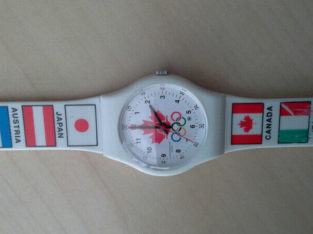 Vintage McDonalds Official Olympic Watch Nagano 1998 White With