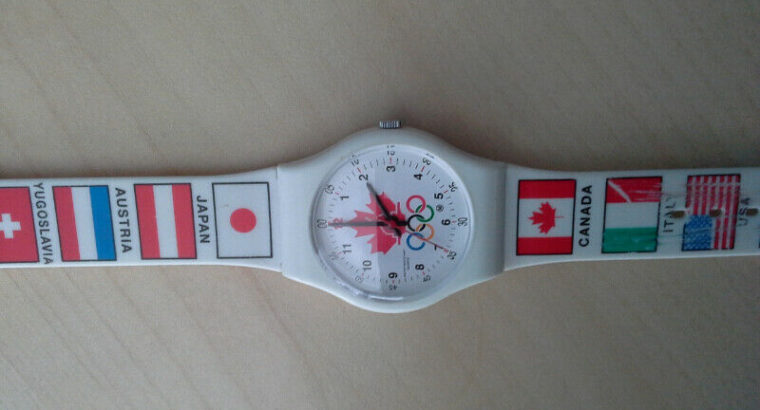 Vintage McDonalds Official Olympic Watch Nagano 1998 White With