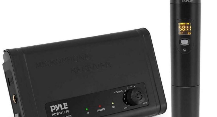 PYLE PDWM1950 Compact UHF Wireless Microphone System