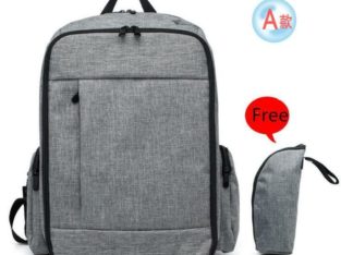 Baby Backpack Diaper Bag with Unisex Design – Grey – Dad Diaper Bag/Backpack- Ship accross Canada