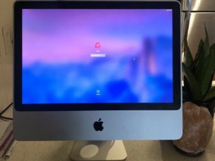 iMac computer with keyboard and mouse